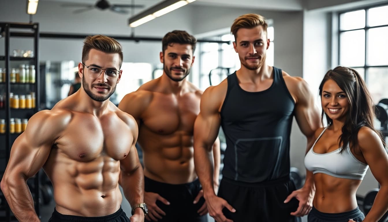 Professionelle Fitnessaufnahme mit Unique Pharma Steroids für optimales Muskelwachstum