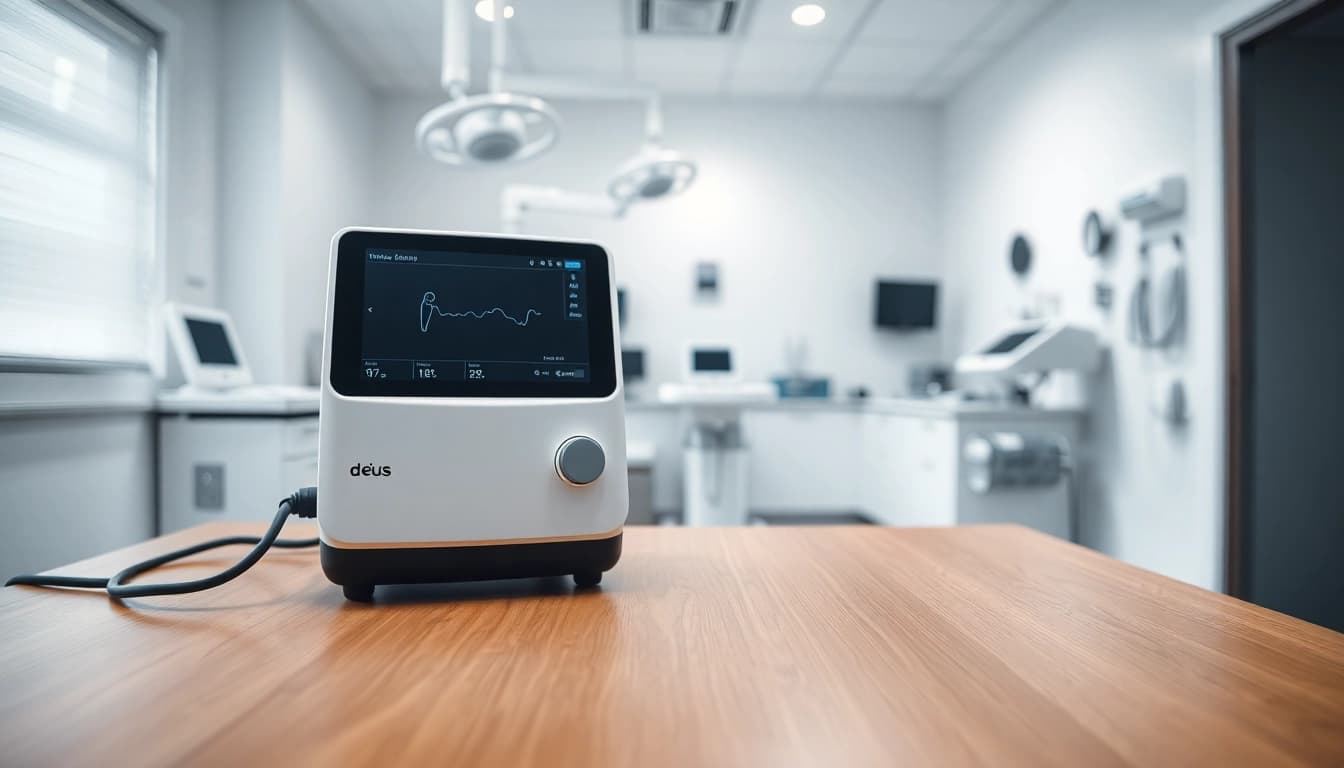 deus medical Geräte in einer modernen Klinik, die Zuverlässigkeit und Professionalität ausstrahlen