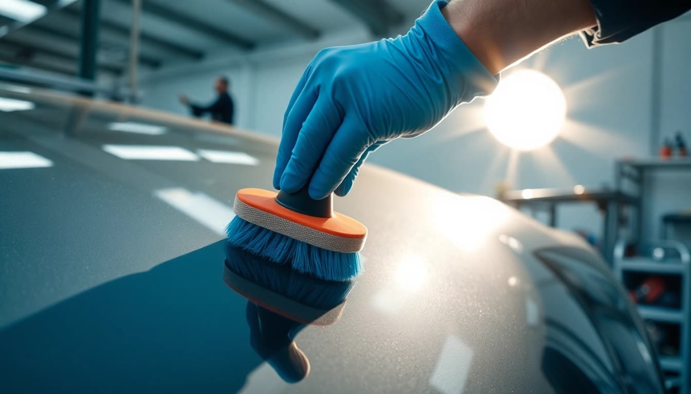 Professionelle Reparatur von Leasing Schäden beheben München mit Fokus auf Fahrzeuglack.