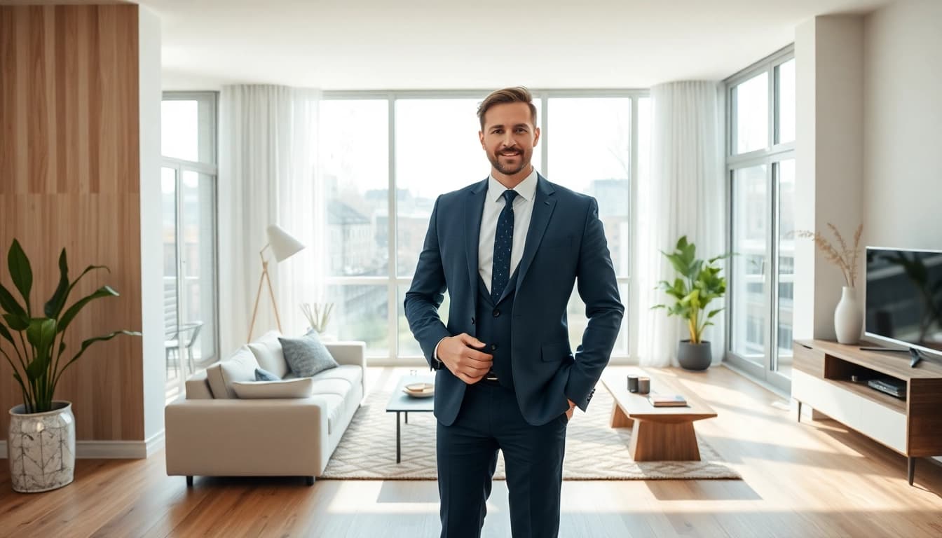 Immobilienmakler Frankfurt Riedberg präsentiert eine moderne Wohnung mit hellem, einladendem Ambiente.