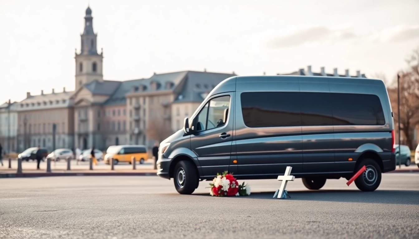 Prevoz pokojnih iz Stuttgarta sa poštovanjem, prikazan kroz profesionalni transportni servis.
