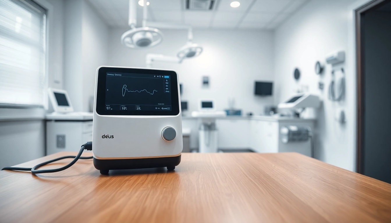 deus medical Geräte in einer modernen Klinik, die Zuverlässigkeit und Professionalität ausstrahlen