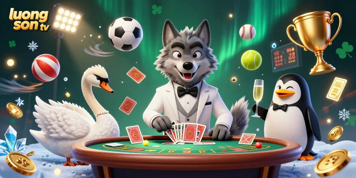 Experience the excitement at luong son tv with vibrant gaming elements and characters in action.