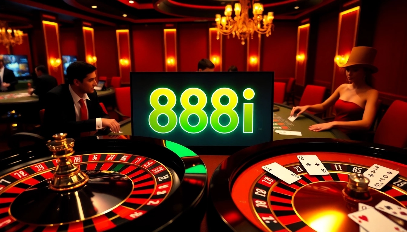 Experience the excitement of the 88i game at a luxurious casino table with vibrant gameplay.
