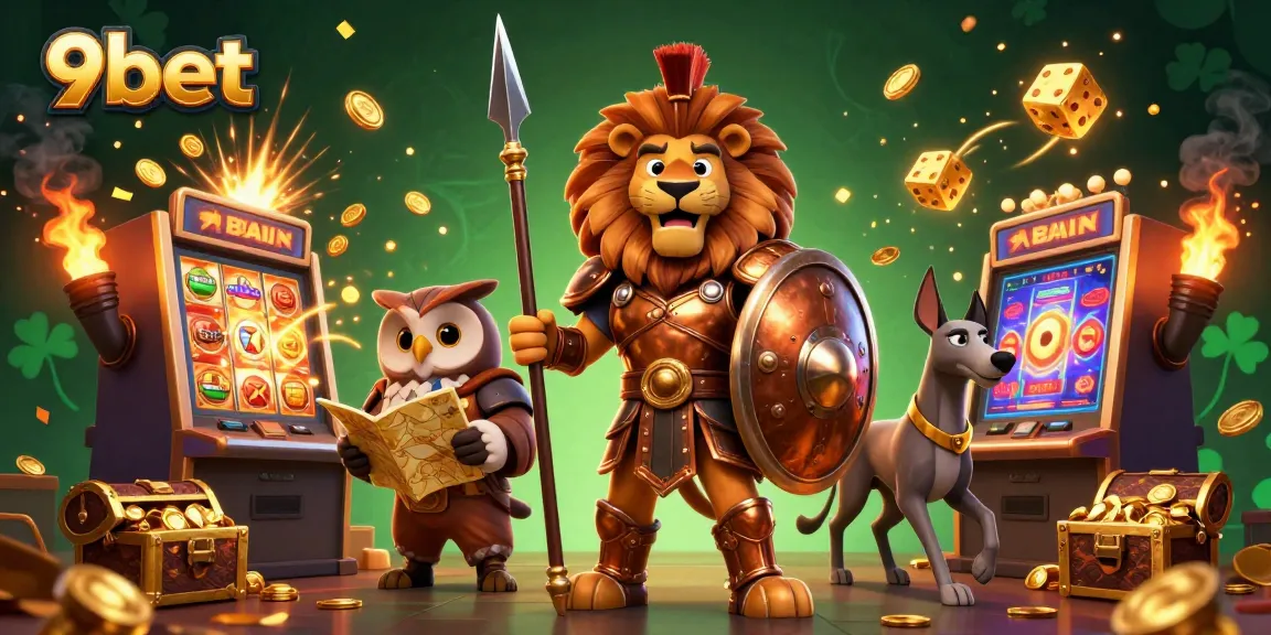 Play thrilling games at 9bet, featuring exciting jackpots and vibrant casino elements.