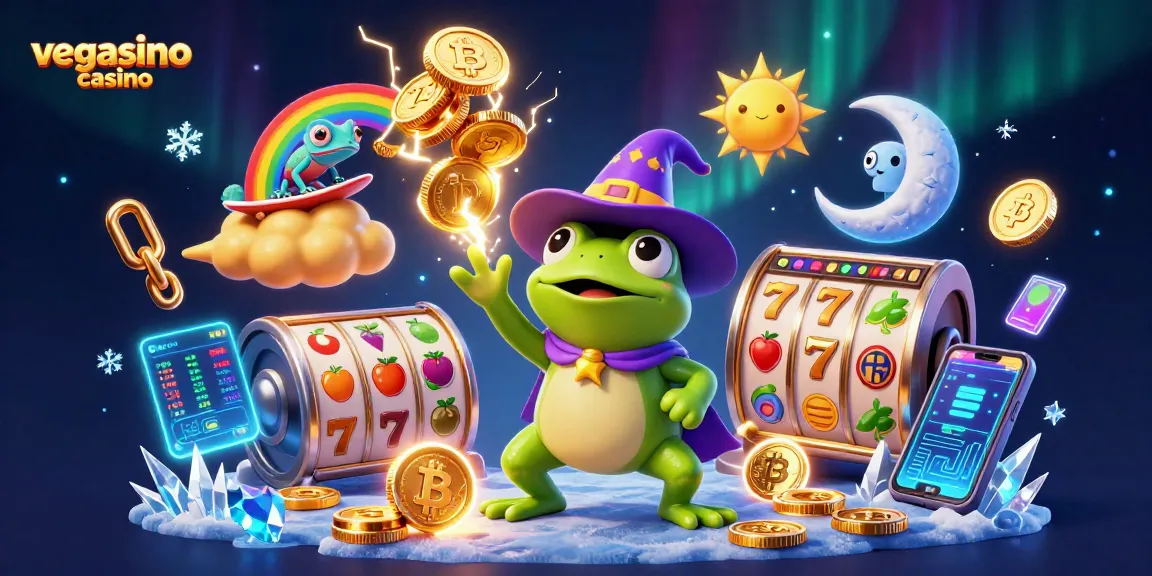 Experience thrilling gameplay at vegasino casino with vibrant characters and dynamic golden coins.