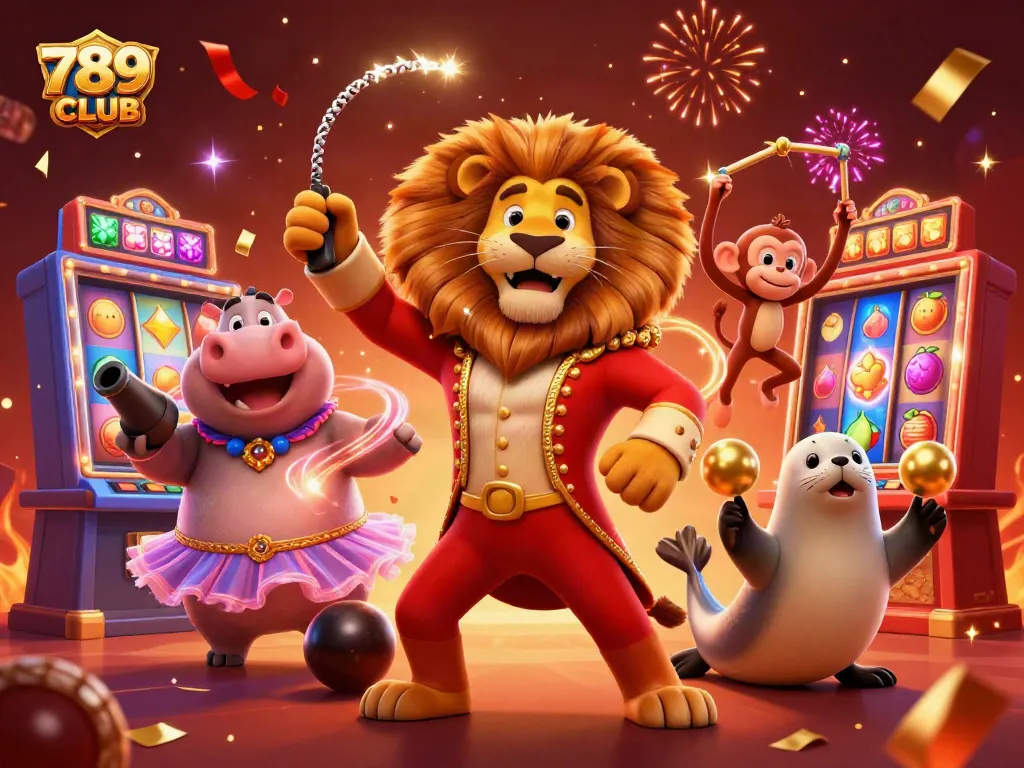 Engage in exciting gameplay at 789CLUB with vibrant 3D characters and dynamic slot machines.