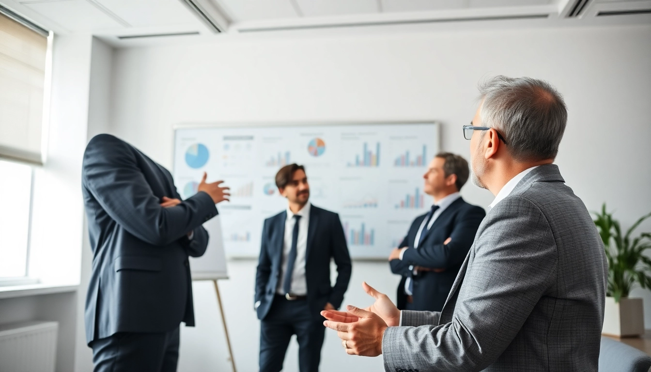 Helping businesses with strategy and insights: Unternehmensberater in a modern office.