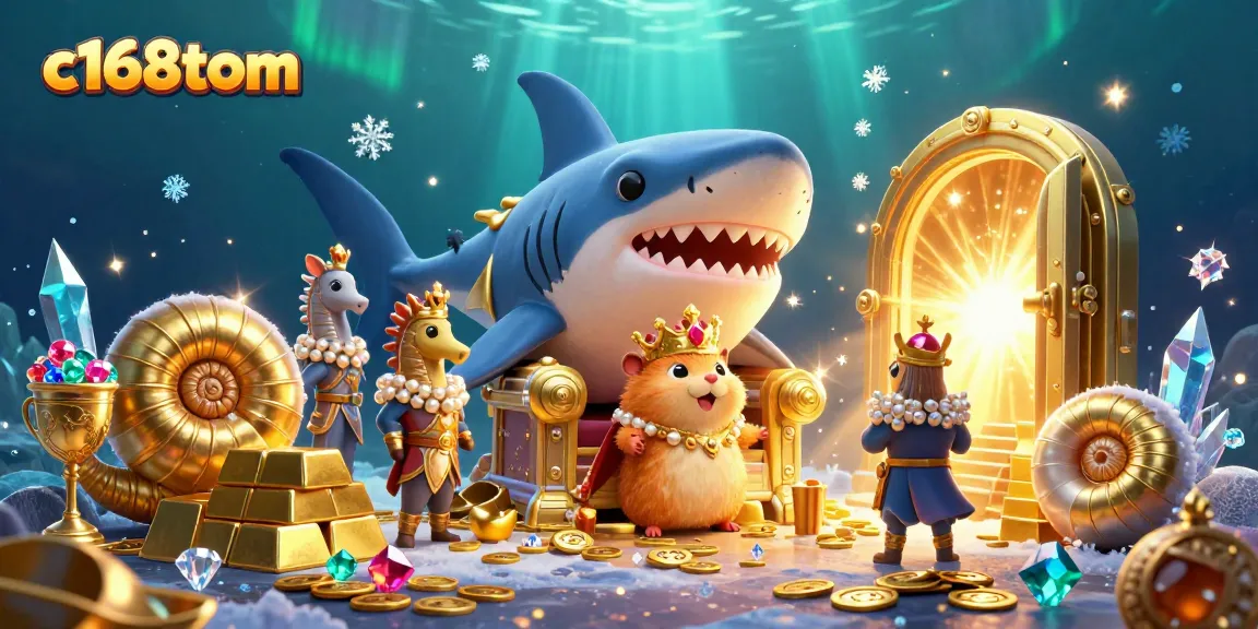 Experience thrilling gaming adventures at c168tom, featuring a whimsical underwater casino scene.