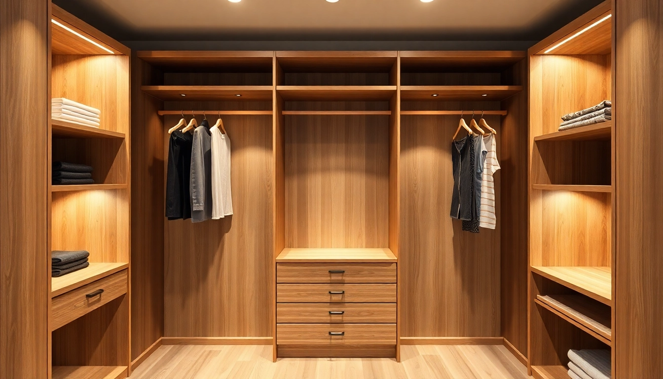 Premium kleiderbügel aus hochwertigem Holz, elegant präsentiert in einem stilvollen Kleiderschrank.