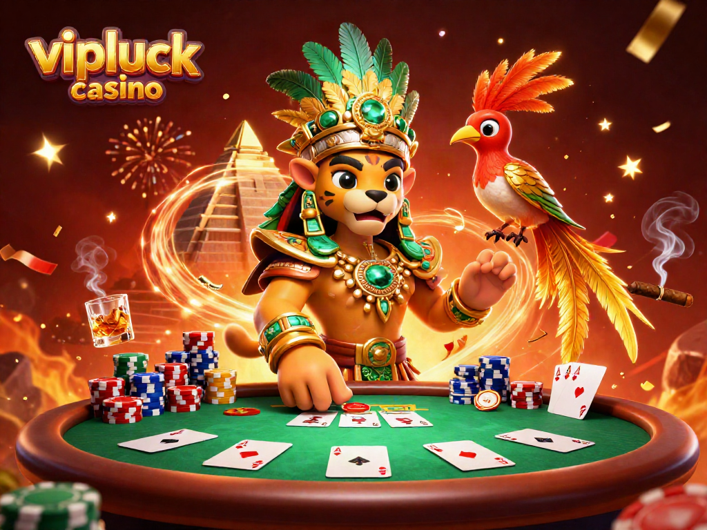 Experience the excitement of vipluck casino with thrilling poker elements and vibrant casino ambiance.