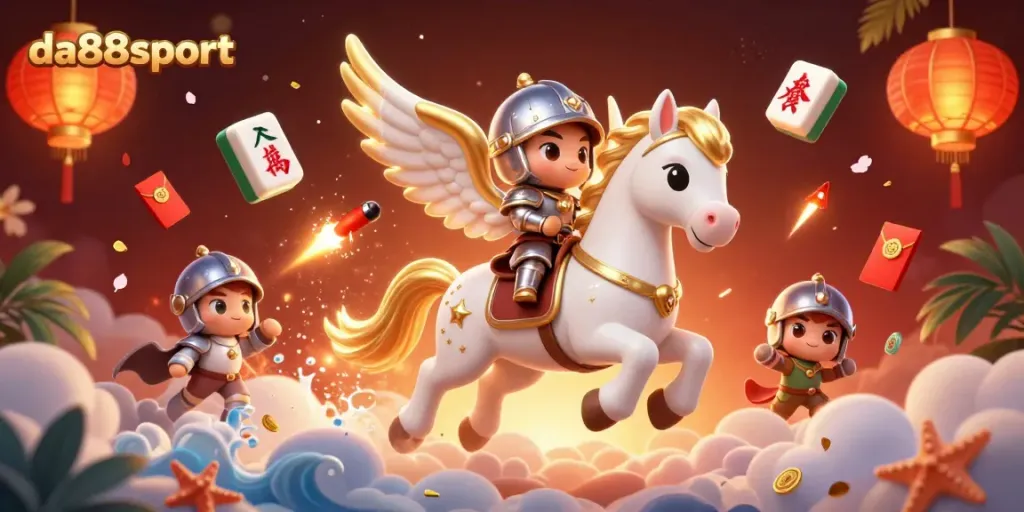 Experience thrilling gameplay with da88sport’s vibrant casino illustration full of action and vivid elements.