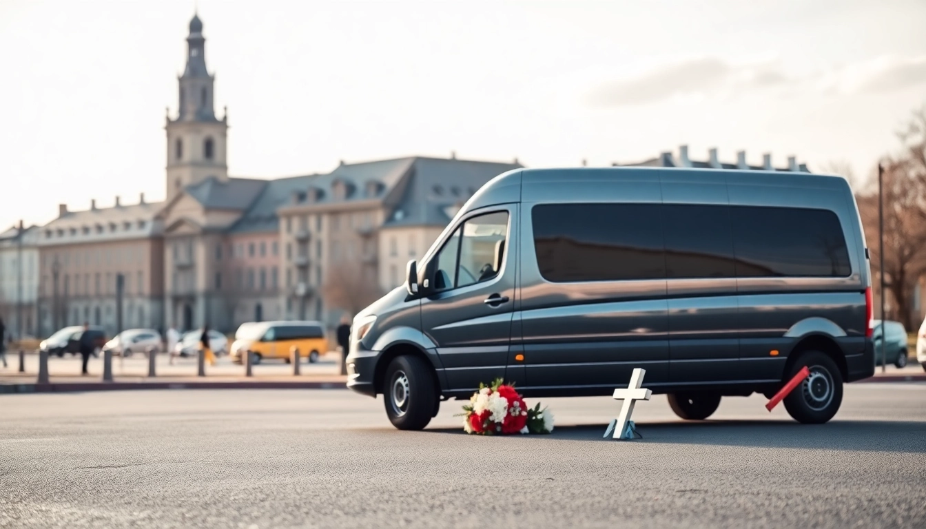 Prevoz pokojnih iz Stuttgarta sa poštovanjem, prikazan kroz profesionalni transportni servis.