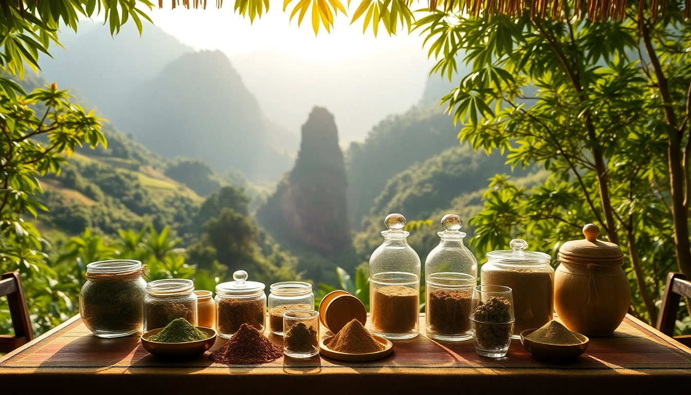 Entdecken Sie die Vielfalt von Kratom bei https://www.kratombird.de, präsentiert in einem einladenden Dschungelambiente.