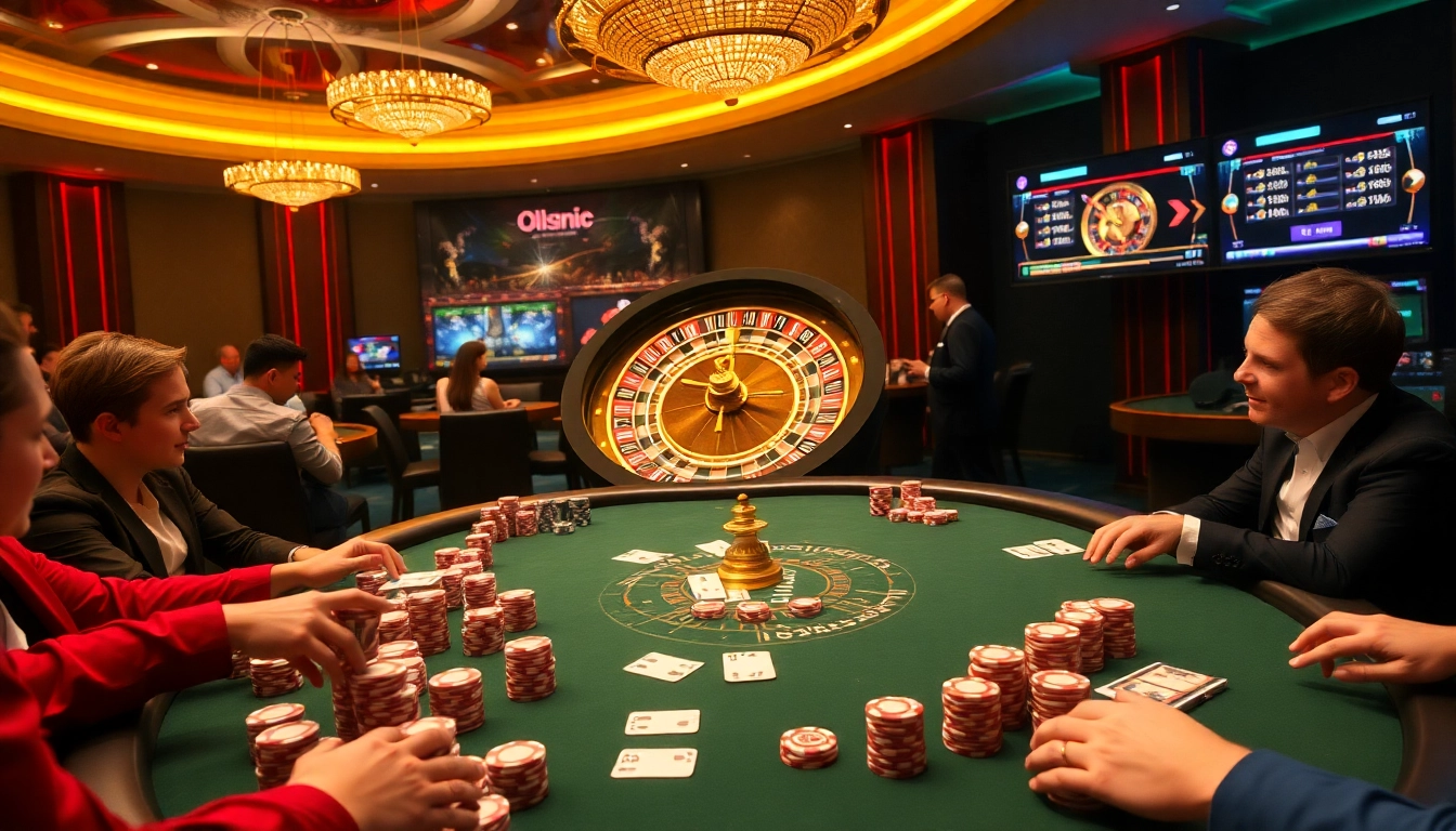 The excitement of 88i game with vibrant casino action at a poker table.