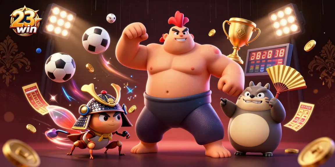 Competing with 23win in a vibrant casino scene, showcasing engaging sports betting elements and excitement.